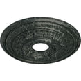 thumbnail image 3 of Ekena Millwork 17 5/8"OD X 3 5/8"ID X 1 7/8"P Orleans Ceiling Medallion (Fits Canopies up to 4 5/8"), Hand-Painted Painted Turtle Crackle, 3 of 7