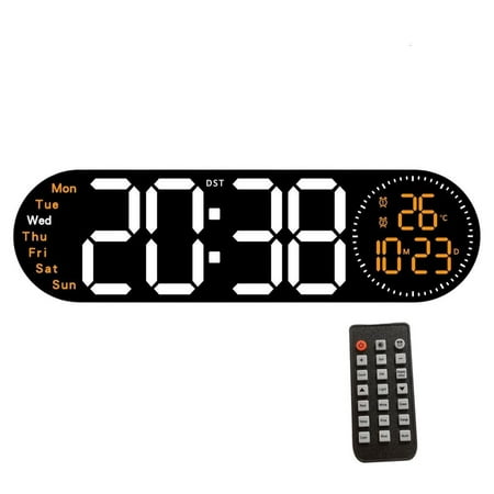 Large Screen LED Digital Clock with Remote Control 2 Alarm Functions Night Light photo Large Screen LED Digital Clock with Remote Control 2 Alarm Functions Night Light