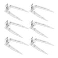 thumbnail image 3 of 6 Pcs Fourchettes de Rôtissoire en Forme de Fourchette pour Grillades et Rôtis en Acier Inoxydable Argenté pour Outils de Barbecue, 3 of 9