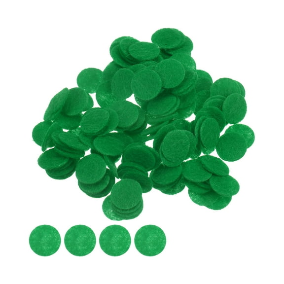 REGALWOVEN Round Felt Circles Pre Cut Felt Craft Pads Non-Woven Mini Felt Fabric Circles Green 10mm