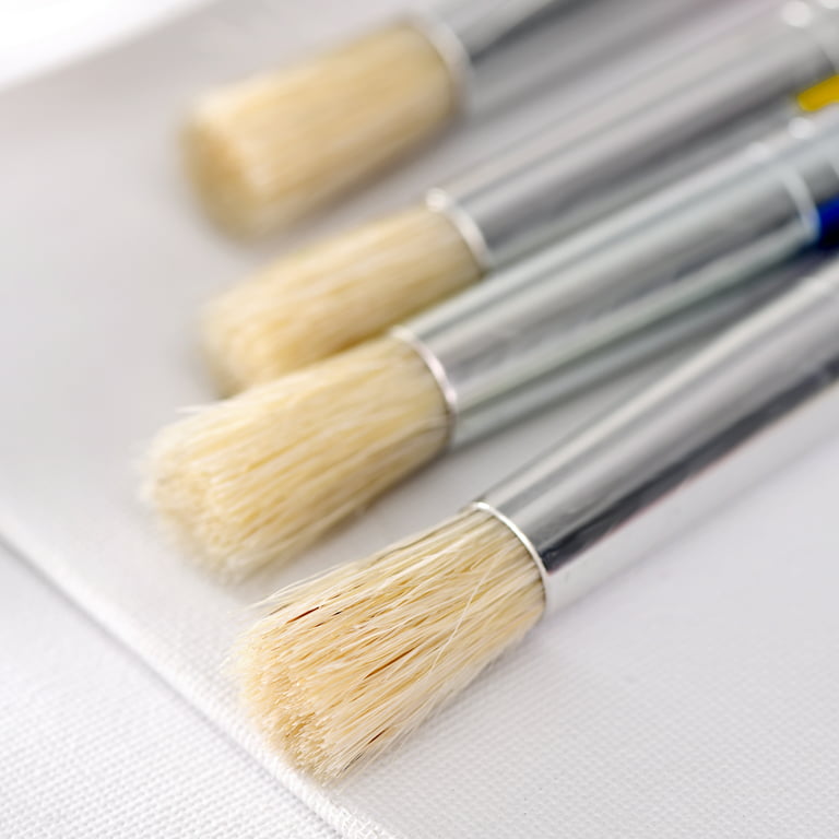 Synthetic Hog Bristle Bright Paint Brush, Hobby Lobby