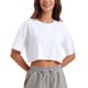 thumbnail image 1 of Remera CRZ YOGA Crop Top de Algodón Pima Blanca XL, 1 of 5