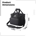 thumbnail image 4 of 15L Insulated Cooler Bag, Large Capacity Thermal Picnic Bag,Waterproof Polyester for Beach Camping BBQ, Portable Lunch Bag for Work, Travel, Outdoor, 4 of 5