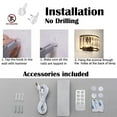 thumbnail image 5 of Kiven Battery Operated Wall Sconces with Remote Control,Rechargeable Wall Sconces Indoor,Set of 2 Dimmable Wall Lamp for Reading, Dark Corner, Bedside, Wall Decor,Crystal Lampshade, 5 of 7