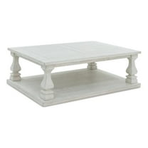 Bowery Hill Modern / Contemporary Wood Whitewash Coffee Table