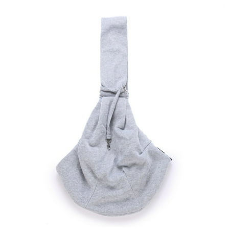 Pet Sling - Reversible Carrier Bag  Dog Purse  Cat Travel Bag - Small Pet Carrier  Soft Pouch And Tote - grey