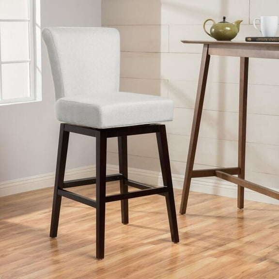 Dining Chairs, SWIVEL COUNTER STOOL, Beige Black Wooden Dining Chairs,Fabric Fabric Dining Chairs, Furniture Dining Furniture Seating for Dining SWIVEL COUNTER STOOL