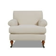 thumbnail image 5 of Jennifer Taylor Home Alana 38" Lawson Large Living Room Accent Arm Chair with Metal Casters, Sky Neutral, 5 of 15