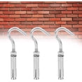 thumbnail image 5 of 10pcs Expansion Screw Hook 304 Stainless Steel Wall Concrete Brick Fastener Hardware M6 for Concrete Lightweight Concrete Solid Brick Natural Dense Stone, 5 of 5