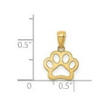 thumbnail image 2 of 14k Solid Yellow Gold Animal Pet Dog Paw Pendant Necklace Pendant for Women - .4 Grams, 2 of 2