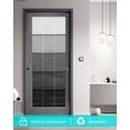 thumbnail image 5 of Window Privacy Film, Dark Grey Ombre UV Sun Blocking Window Tint Film Heat Control One Way Blackout Window Film, Farmhouse Retro Rustic Wood Stripes Non Adhesive Static Cling Sticker 19.6x39.3 In, 5 of 7