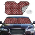 thumbnail image 2 of Daiia Red Floral Windshield Sun Shade for Car SUV Truck (Small ), Car Sun Shade Windshield, Car Shades for Front Windows, Sunshade for Car Windshield, 2 of 7