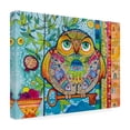 thumbnail image 4 of Trademark Fine Art 'Judaica Folk Owl' Canvas Art by Oxana Ziaka, 4 of 4