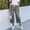 Dark Gray, variant on FENGGHAO Women Baggy Barrel Jeans Print Denim Ankle Pants Wide Leg Mid Jeans Sweatpants Patchwork