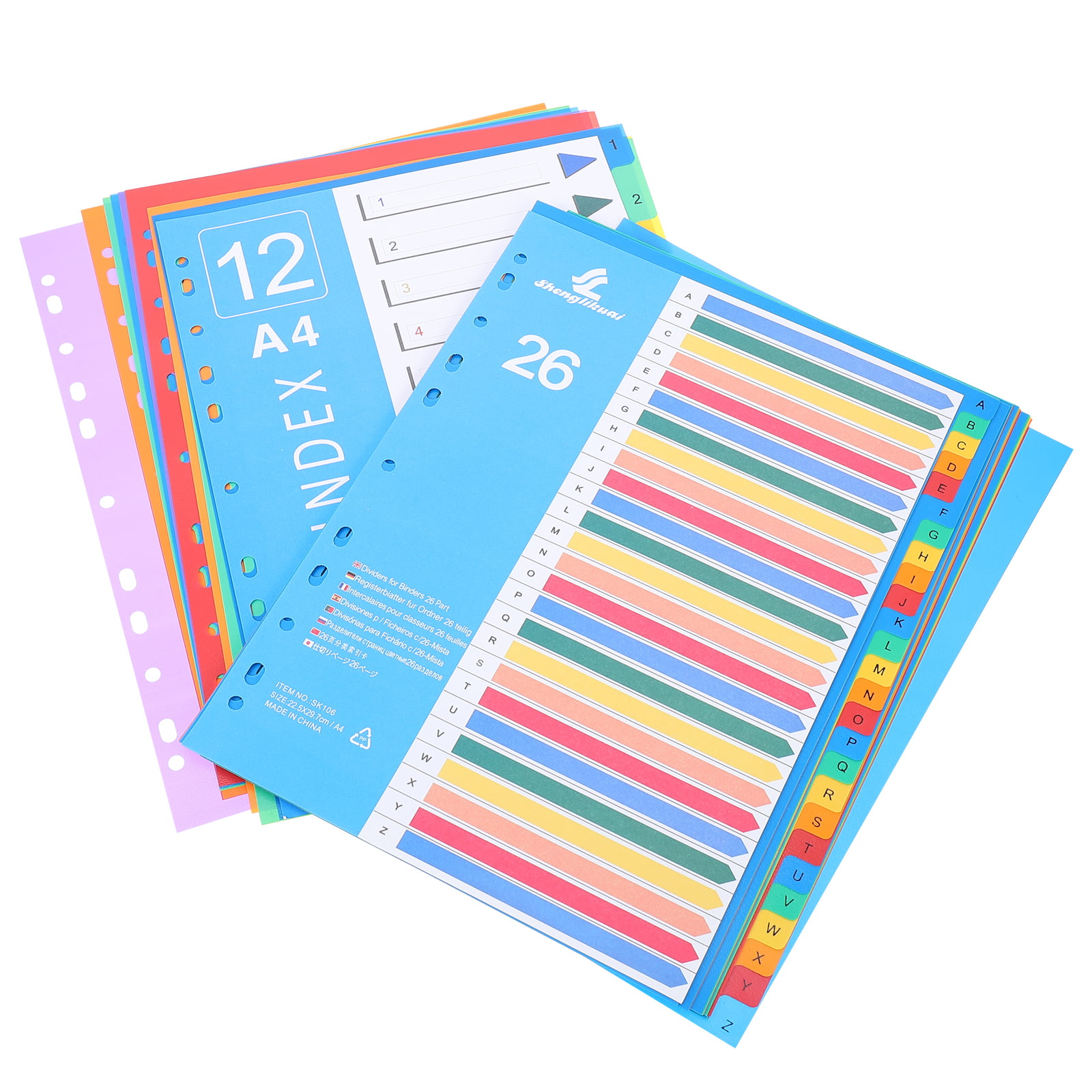 50 Pieces Index Card Dividers Set File Plastic 12.7*7.cm Tabs Colorful  Office - AliExpress