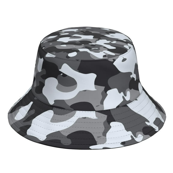 Camouflage Bucket Hat, Personalized Acrylic Fisherman Hat, Soft and Warm Casual Outdoor Cap for Daily Wear