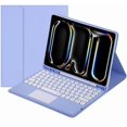 thumbnail image 1 of Funda con teclado táctil para iPad Pro de 11 pulgadas 2024 (5.a generación) con portalápices - Teclado Bluetooth táctil magnéticamente desmontable, 1 of 7