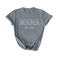 thumbnail image 1 of Camiseta Penkiiy para mamá Mamá Vida de mujer Tees gráficas Casual Cute Mother's Day Tops para mamá S Gray, 1 of 5