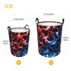 thumbnail image 3 of Fotbe Red And Blue Lightning Cesto de Ropa con Asas, Cesto Impermeable de Gran Capacidad, Bolsa de Lavado para Dormitorio, Cesto de Ropa con Ruedas y Asas-Small, 3 of 6
