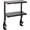 Black, variant on Clip-on 24inch two-tier desktop shelf, suitable for desktop accessories