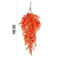 thumbnail image 3 of hulanddfd Halloween Fake Hanging Plants, Faux Orange Vines Hanging Plant 29.9in Plastic Plants for Wall Home Living Room Indoor Outdoor Fall Decor, 3 of 9