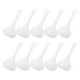 thumbnail image 5 of 10 cucharones para sopa, cuchara grande para harina, cuchara de arroz de plástico blanco, cucharón para servir alimentos, utensilio de cocina resistente al calor, 5 of 7