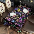 thumbnail image 2 of Purple Mushroom Black Pattern Rectangle Tablecloth 60"x102",Waterproof Polyester Rectangle Table Cloth, Wipeable Spillproof Polyester Tablecloth for Dining, Camping, Indoor and Outdoor, 2 of 6