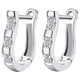 thumbnail image 1 of Pendientes de Herradura HorseShoe01 1Pza Herradura Plata Metal/Circón., 1 of 2