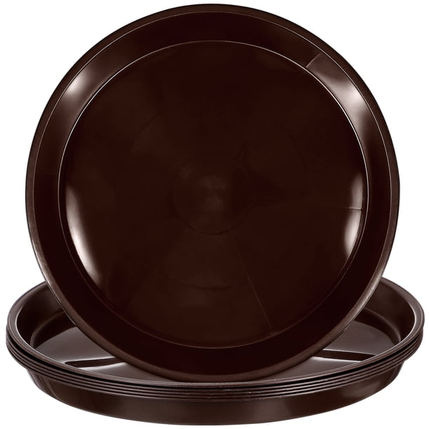 Lot De 20 Soucoupes Plastiques Ronde Pour Pots De Fleurs - 4 Tailles Intérieur Extérieur