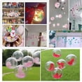 thumbnail image 4 of 10 piezas de bolas grandes de plástico rellenables transparentes de 10 cm para Navidad, decoración para el hogar, boda, jardín, árbol, caja de regalo para colgar en la fiesta, 4 of 5