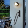 thumbnail image 5 of Handrail Outdoor Grab Bar Handrail Bracket Support Stairs Wall Mount Black 26", 5 of 24