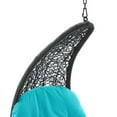 thumbnail image 5 of Modway Landscape Hanging Chaise Lounge Outdoor Patio Swing Chair in Light Gray Turquoise, 5 of 6