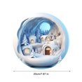 thumbnail image 3 of LanSuare Christmas Snow House Hanging Ornaments, Acrylic Round Snow House with Winter Scene Pendant, Suitable for Porch, Wall, Indoor Home Decor, Front Entry, Christmas Tree Decor, 3 of 6