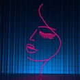 thumbnail image 2 of Craftnamesign Girl Face Line Neon Sign, Boutique Spa LED Sign, Beauty Spa Decoration, 2 of 4