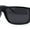 Shiny Black - Black, variant on Mens Classic 90s Mad Dog Gangster Narrow Rectangle Plastic Sunglasses Matte Black - Black