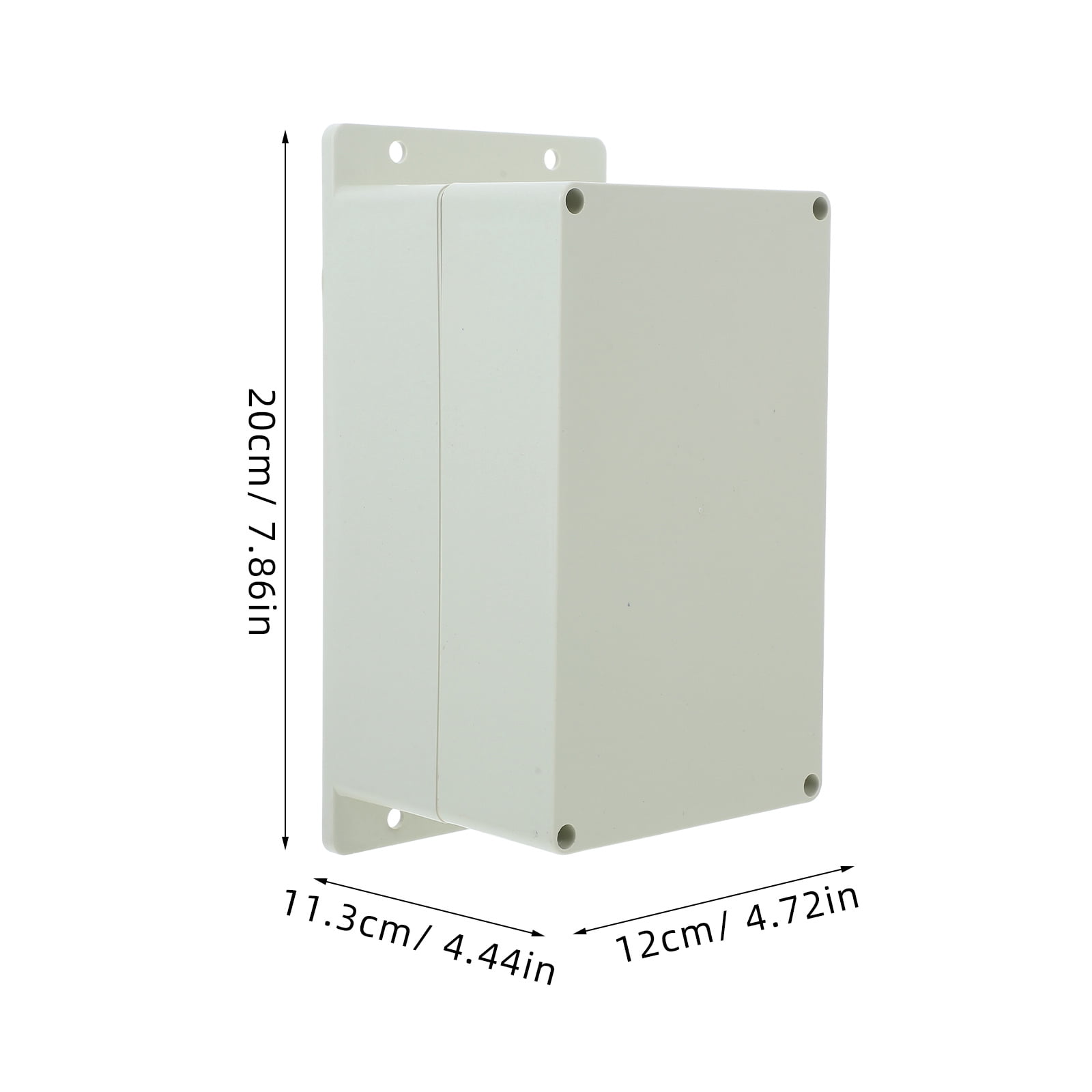 OUNONA Waterproof dirtproof Plastic Electrical Box Universal Project Enclosure Outdoor Switch Box Socket Holder Weatherproof Switch Box with Fixed Ear