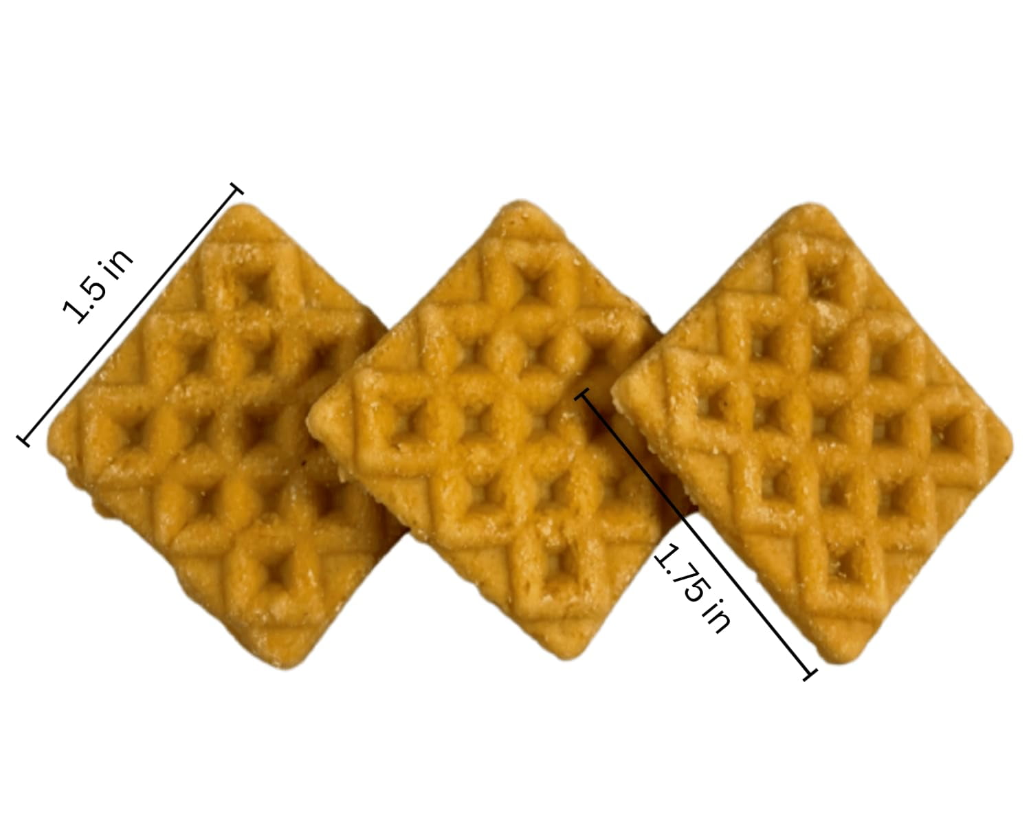 (4 pack) Farmland Traditions Chicken & Waffle Bites Dog Treats, Air-Dried, 16oz