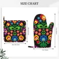 thumbnail image 3 of Honeii Traditional Floral Polish patten Oven Mitts and Pot Holders Sets, Baker Oven Mitts, Mittens for Kitchen Decor, Baking Lover over Gloves Gifts, 3 of 7