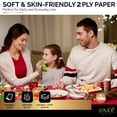 thumbnail image 5 of Dinner Napkins Disposable Guest Towels, Kiwi Beverage Napkins Soft and Absorbent Paper Napkins Dinner Size for Party, Wedding, Or Every Day Use, 8” x 4.5” 2 Ply Party Napkins, Pack of 40 - By Amcrate, 5 of 6