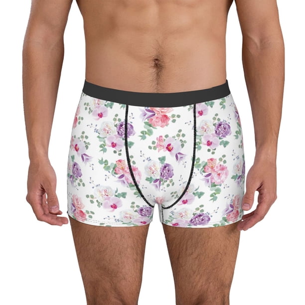 Fotbe Rose Flower B Calzoncillos Tipo Boxer con Bolsa de Soporte Total para Hombre, X-Temp Fresco, Transpirable y de Secado Rápido-XX-Large