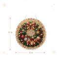 thumbnail image 2 of Christmas Wreath Pearl Diamond Art Kit for Adults, DIY Pearl Painting Suncatcher with 3D Mixed-Size Beads, 8in Home Decor, 2 of 4