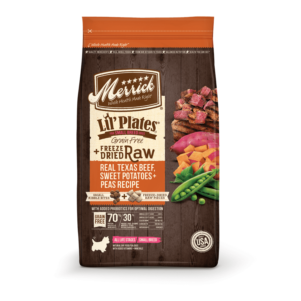 Merrick Lil' Plates GrainFree FreezeDried Raw Bites Beef & Sweet Potato Recipe Dry Dog Food