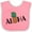 Pink and White, variant on Inktastic Aloha- with Pineapple Boys or Girls Baby Bib