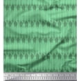 thumbnail image 1 of Soimoi Green Velvet Fabric Giraffe Animal Print Sewing Fabric BTY 58 Inch Wide, 1 of 3