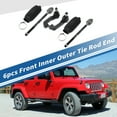 thumbnail image 2 of 6pcs Front Inner Outer Tie Rod Ends Kit Suspension Steering Tie Rod End for Jeep Liberty No.EV800416, 2 of 6