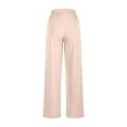 thumbnail image 4 of JIUKE Sweatpants for Women High Waisted Wide Leg Trackpants Solid Color Pull-On Baggy Lounge Trousers, 4 of 5