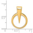thumbnail image 2 of 14k Yellow Gold Solid Polished Fits Up To 2.5mm Fancy Omega Slide Pendant Necklace for Women, 2 of 2