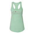 thumbnail image 2 of Donâ€™t Let Friends ALone Awareness Ladies Racerback Tank Top, Mint, Small, 2 of 3