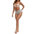 thumbnail image 2 of CURVY GLAM Women's Cotton High Waist (Available in Plus Size), Tummy Control Underwear XXL Gray, 2 of 4