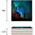 thumbnail image 3 of FMSHPON Magic Star Sky Cactus Set of 6 Coaster for Drinks, Absorbent Ceramic Stone Coasters Cup Mat with Cork Base for Home Kitchen Room Coffee Table Bar Decor, 3 of 4